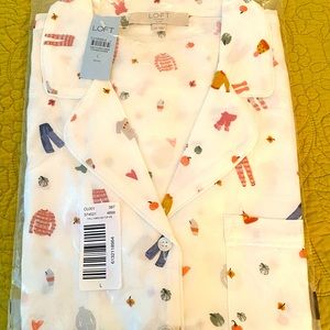 Loft Petites Sleep Pajama Top